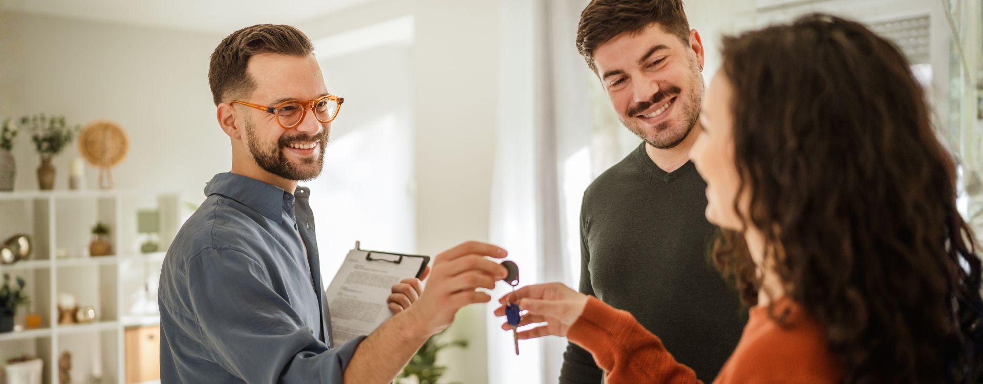 Landlords Property Insurance Handing Over New Home Keys